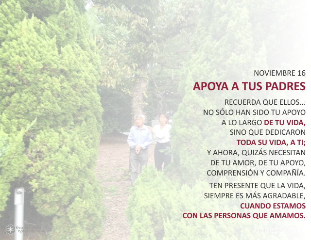 Apoya a tus padres